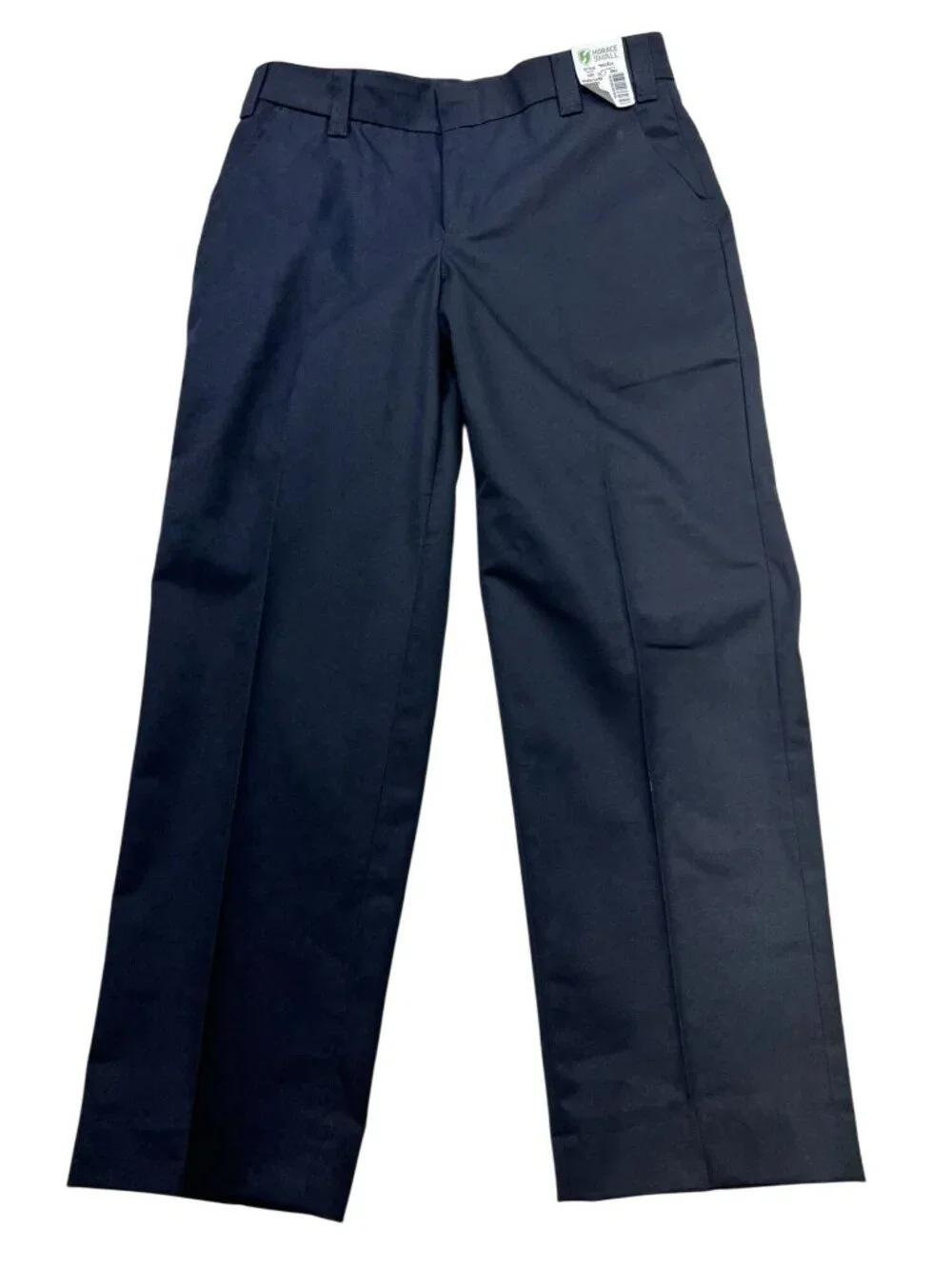 NWT Horace Womens Flat Front Straight Trouser Uniform Dress Pants Size 14 Black